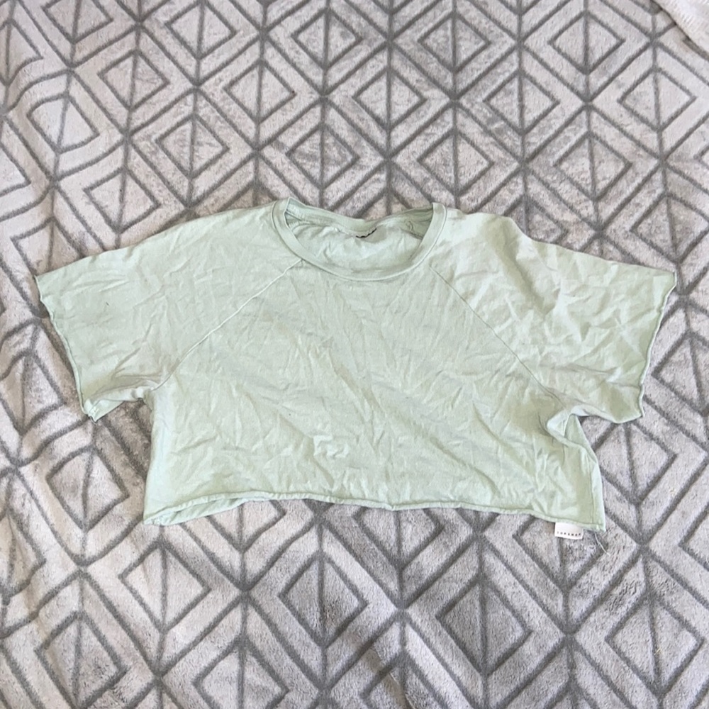 Green Crop Top Size Small